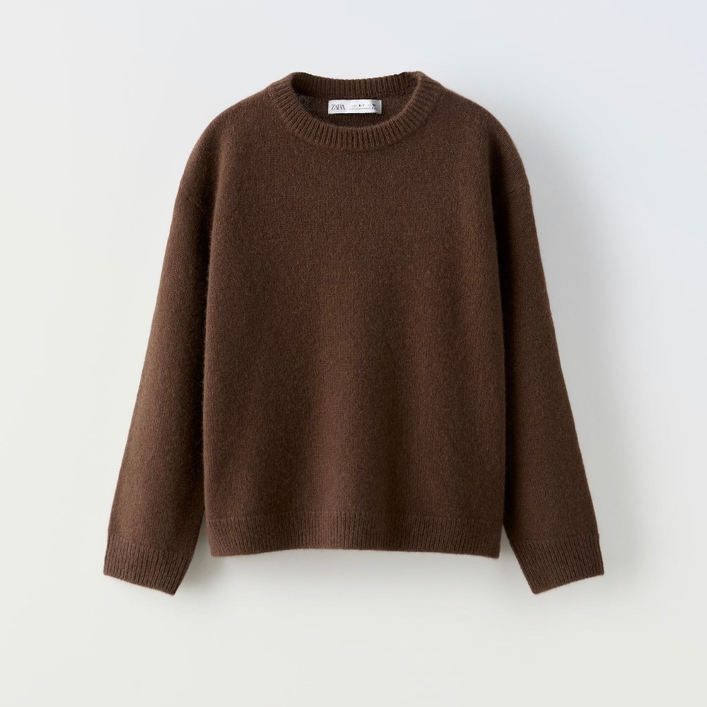 Zara toddler brown sweater